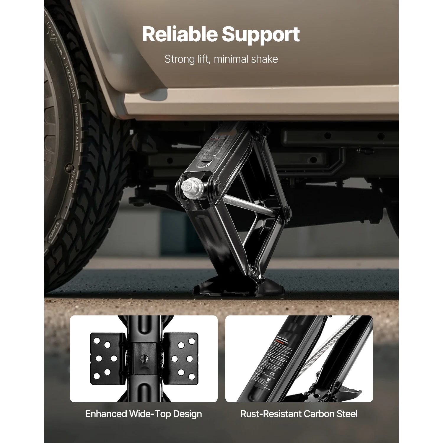 Heavy Duty Steel RV Scissor Jacks for Leveling and Stabilizing