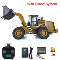 HUINA 1/16 Kabolite K966 Hydraulic RC Loader Sound Light Model Assembled Yellow Painted Finished Outdoor Toys Boys Gift THZH1243 1
