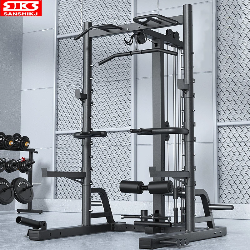 Squat Rack Smith Attrezzature Per Il Fitness Home Bench Press Letto Multifunzionale Per Sollevamento Pesi Telaio Commerciale Gantry