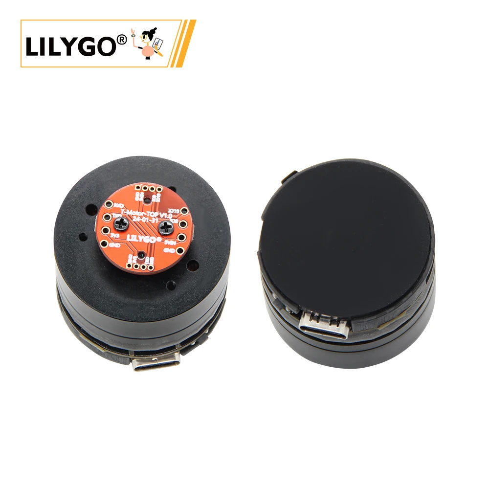 LILYGO®T-노브 ESP32-C6-MINI-1U 고효율 제로 대기 전류 드라이버 홀 기반 각도 위치 인코더 센서 노브 보드