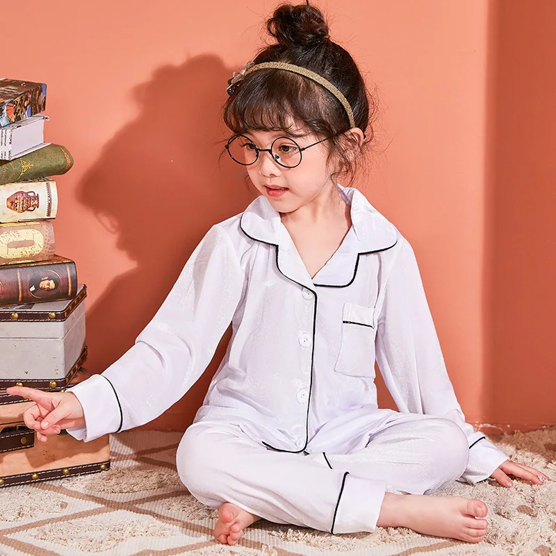 Pyjama Fille Polaire Rayé Velours - Ensemble Vêtement Chaud Enfants, Sous-vêtement Long, Vêtement Maison Garçon Fille, 95% Coton
