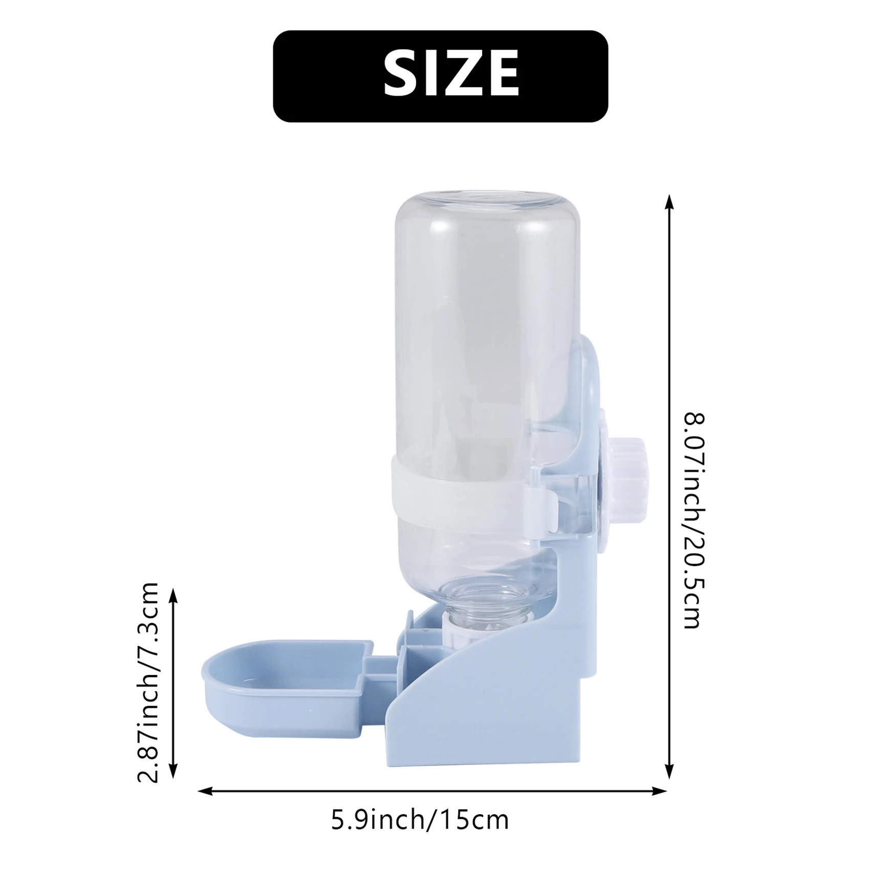 500ml Pet Parrots Birds Drinker Pigeon Rabbit Drinking Water Feeder Bowl Cat Dog Cage Hanging Water Dispenser Device - Image 6