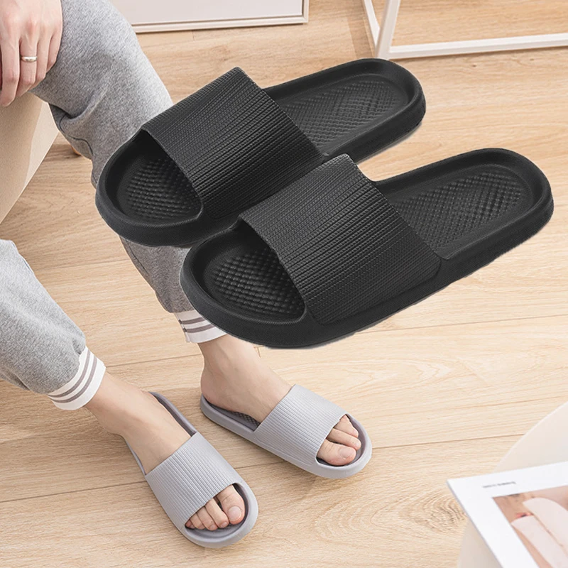 

Men Slippers Summer Bath Shower Home Sandals Man Indoor House Male Soft Eva Slides Quick-dry Beach Flip Flop Pantoufle Homme