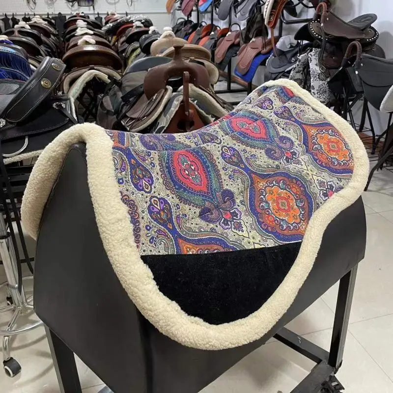 Western Saddle Cushion Thickened Harness Raised Anti Impact Cushion Sturdy And Durable Anti Wear Horse Saddle Pad