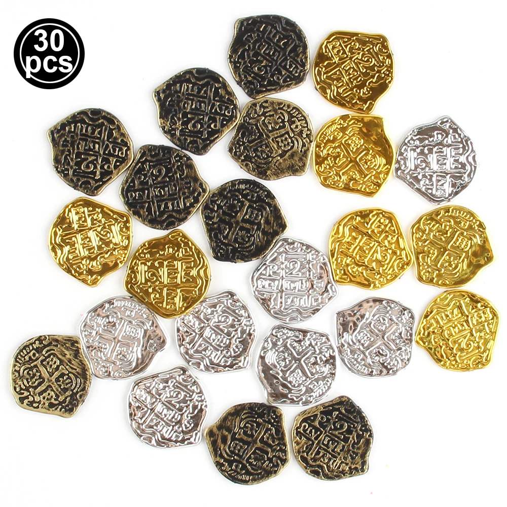 Kit Trésor Pirate 150 Pièces - 50 Bijoux + 100 Pièces D'Or Pour Chasse Au Trésor, Anniversaire, Halloween