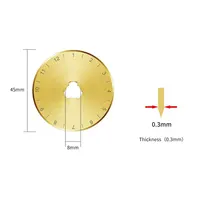 360 Digitizing Shop 45mm Titanium Coated SK5 Rotary Cutter Blades - 10 Pack for Quilting & Fabric - Image 3
