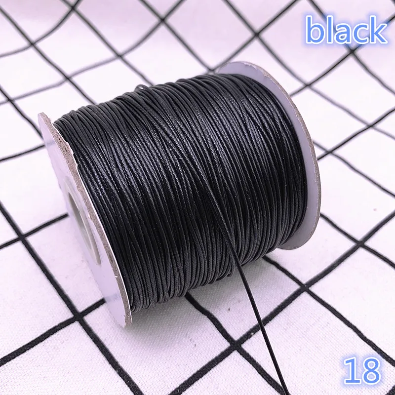 Waxed Cord 0.5 0.8 1.0 1.5 2.0mm Waxed Cord Waxed Thread Cord String Strap Necklace Rope Bead DIY Jewelry Making for Bracelet