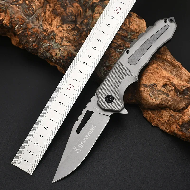 

Steel Survival Outdoor Folding Knife for Men High Hardness Self Defense Military Tactical Pocket Knives for Hunting and Fishing