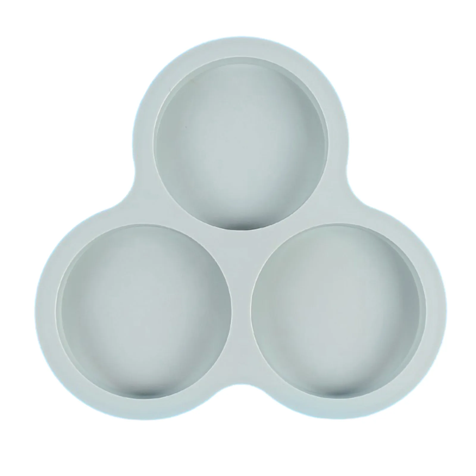 Silicone Non-Stick Egg Cooking Mold - 3-Cavity Baking Accessory