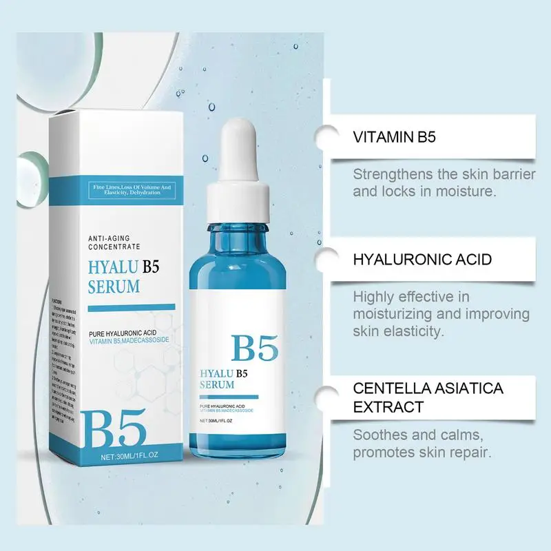 Refining Essence Firming Hydrating Brightening Face Essence Face Tightening Lifting Firming Serum B5 Serum Shrink Pores Serum 5