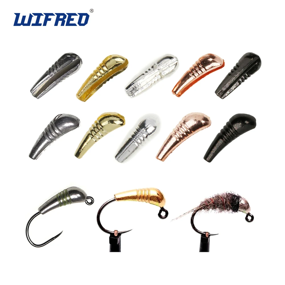 Wifreo 20pcs Heavy Tungsten Jig Back Bead Nymph Shrimp Body For Jigs