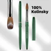 New High Quality Kolinsky Acrylic Nail Brush New Product Metal 100% Pure Kolinsky Brush for Acrylic Nails Sizes 2-18 Nail Tool 3