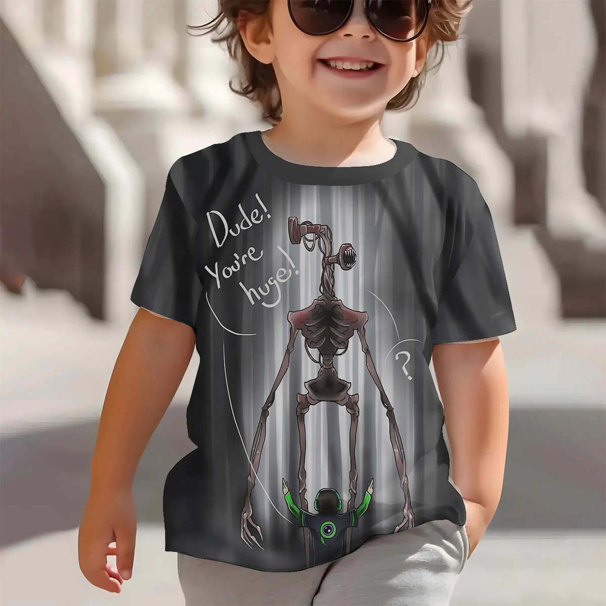 3D Print Siren Head Baby Clothing 5 to 14 Years Male Outdoor Clothes for Children Boy Girl Child T-Shirt Top Shirts 5