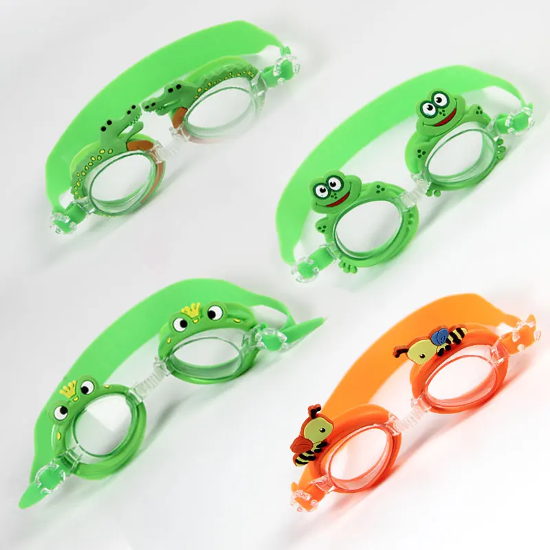 Professional Swimming Goggles Girl Cartoon Swim Glasses with Ear Plug Waterproof Anti Fog Swim Eyewear For Children Kids Gifts 5