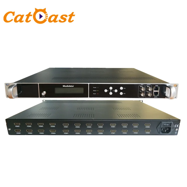 

Multi Channel H.264 Encoding 1080p Digital RF Encoder Modulator With DVB-C DVB-T ISDBT Modulation Encoder Modulator