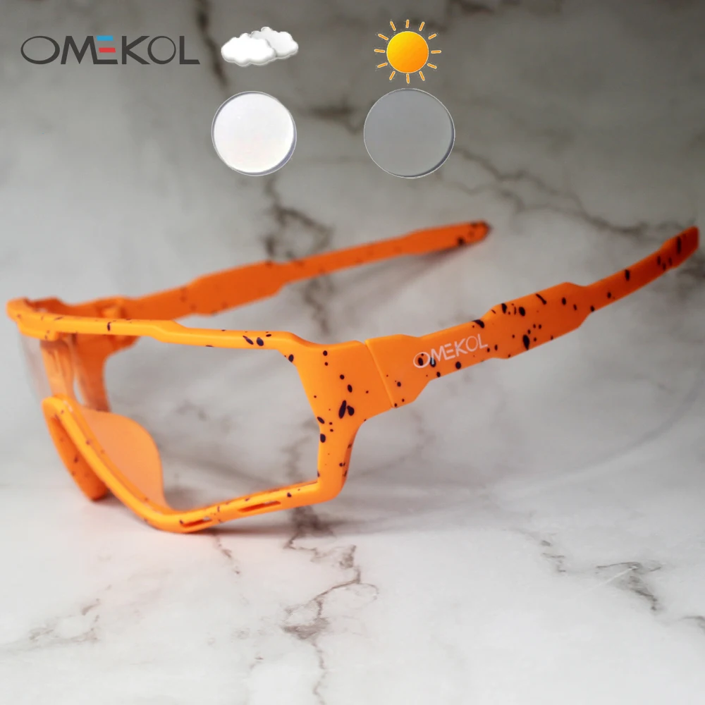 Gafas Ligeras Hombre Mujer Gafas De Sol Deportivas OMEKOL - Ligeras Y Resistentes Para Ciclismo Y Outdoor Gafas Proteccion Uv