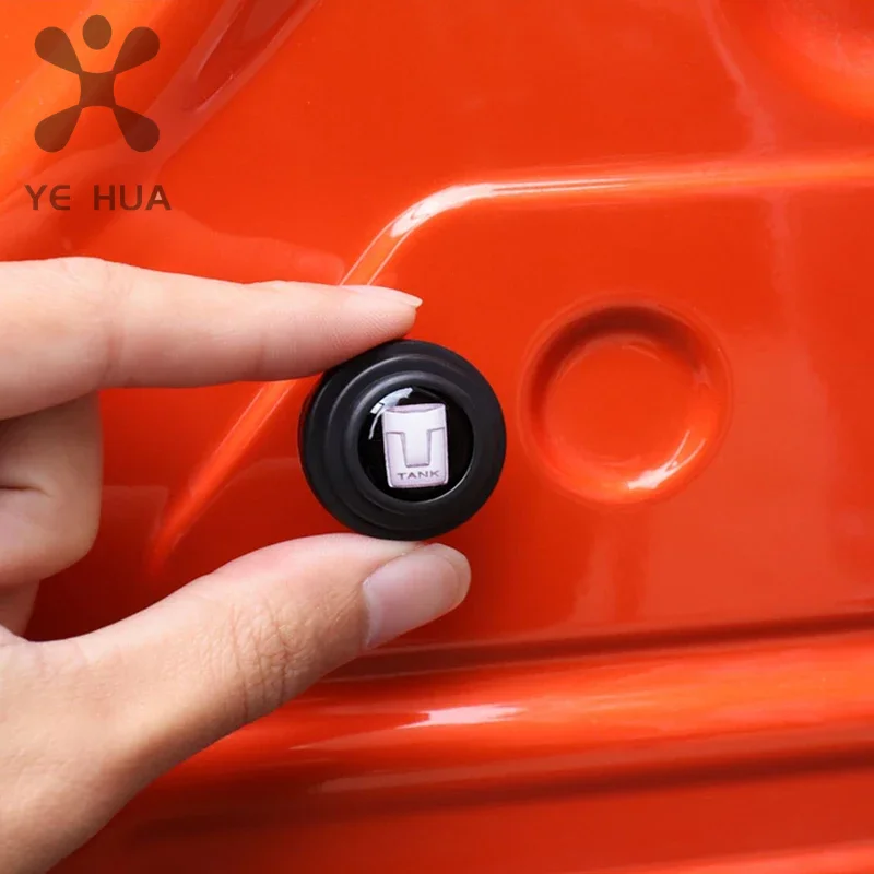 Car interior accessories Great Wall Tank 300 Door Protective Equipment Cushion Rubber Pad Tailgate Shock Absorber Pad Interior Modification Accessories