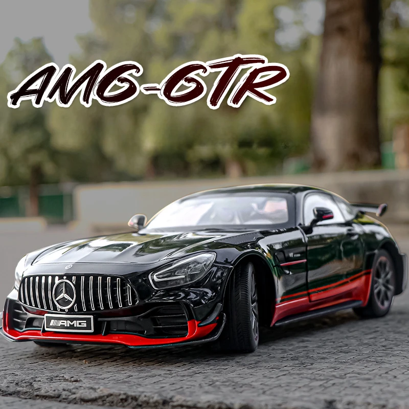 

Collective Big Size 1:18 Scale Diecast Benz AMG GTR Sport Car Model Sound And Light Adult Car Toys Gift Metal Vehicles Kids Boys