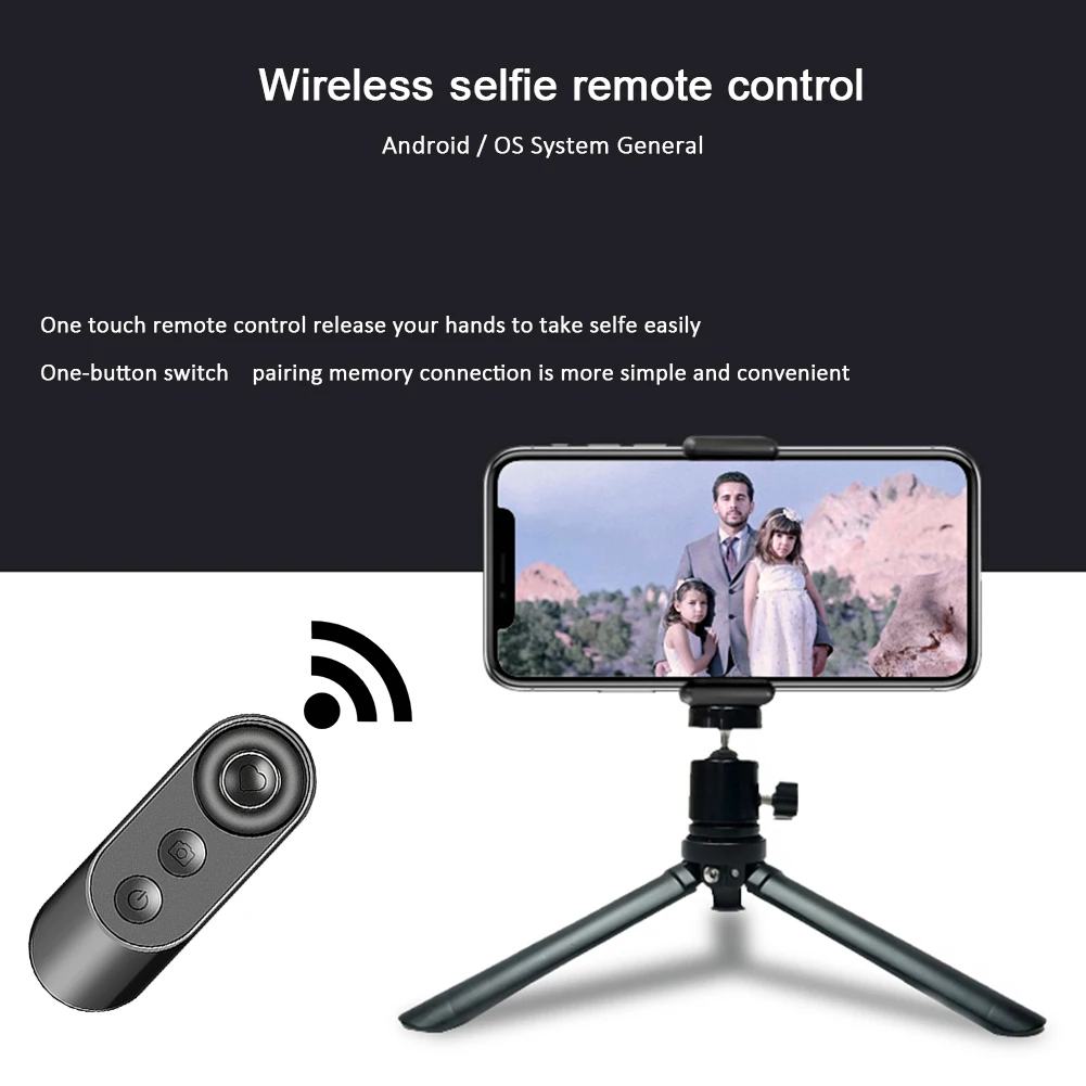 Bluetooth-Compatible Remote Control Button Wireless Controller Self-Timer Selfie Configuration Photo Studio Use camera remote shutter button camera remote shutter release