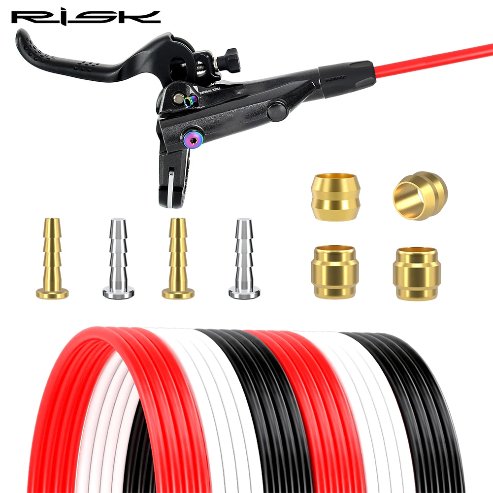 

RISK Bicycle Hydraulic Disc Brake Hose Kit Tube Pipe Housing Set For Shimano Magura Sram SM-BH59 BH90 Compression Bushing&Needle