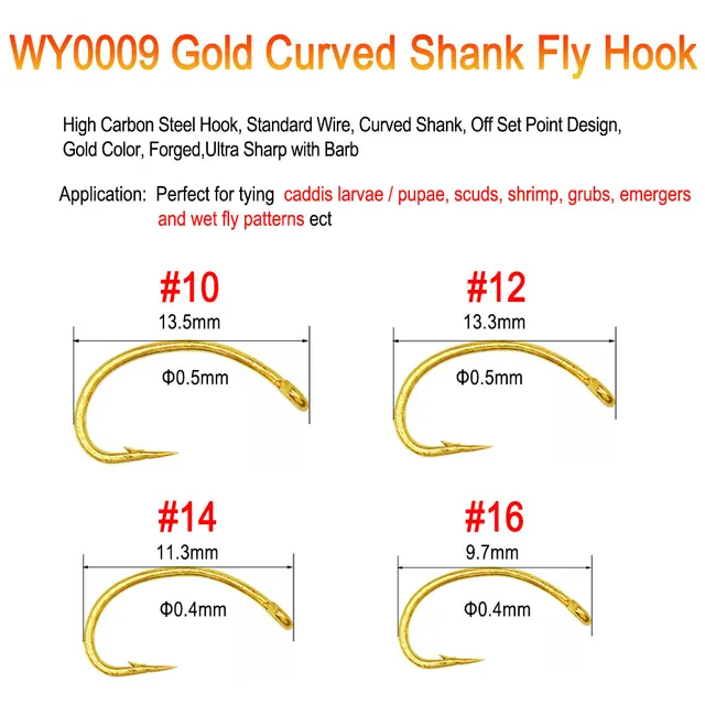 100PCS Tying Fly Tying Hooks Streamer Fly Fishing Hook Fishing Dry Fly Hook  Ice Fishing Accessories – the best products in the Joom Geek online store