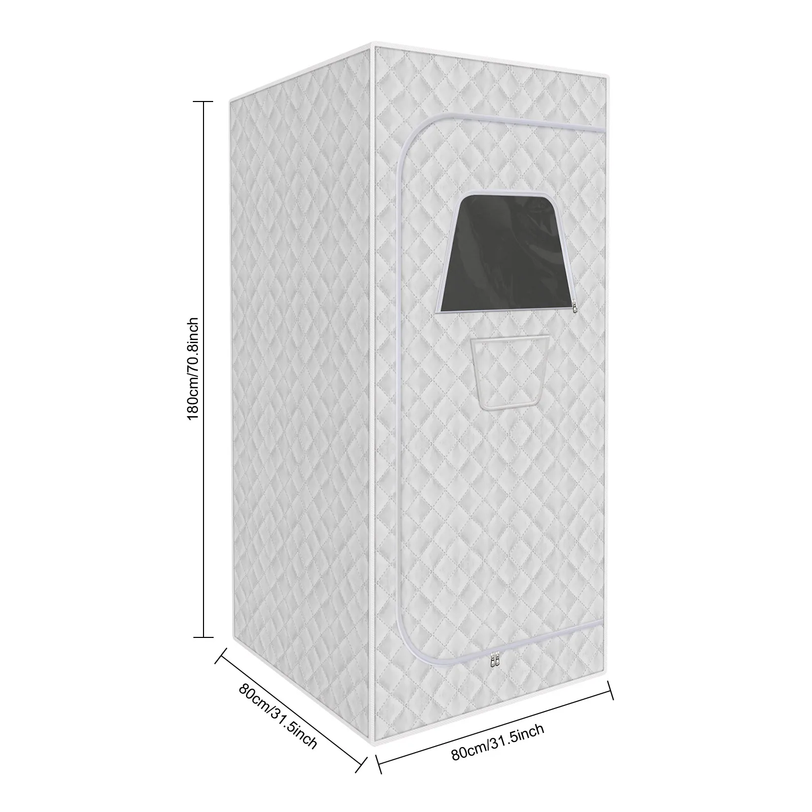 Lightweight Portable Personal Steam Sauna Spa set tent 180*80*80cm+4 heating pads+65cm folding chair 6