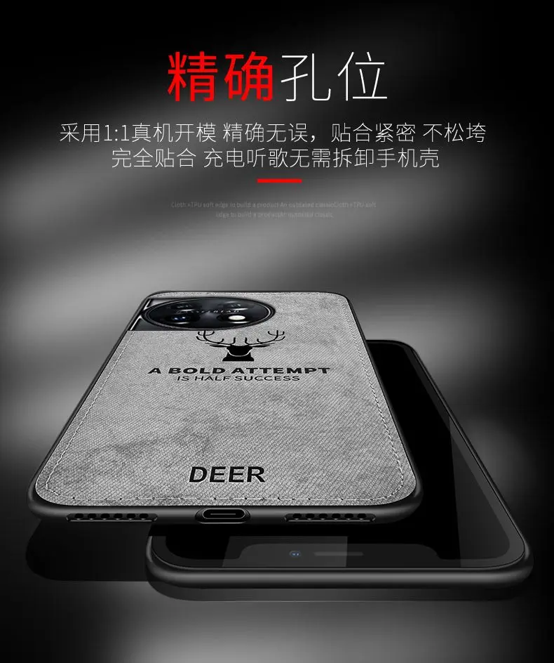 Premium Dual-Layer Soft Silicone & Hard Fabric Protective Back Cover