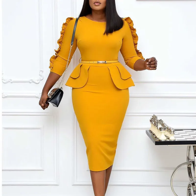

Bodycon African Dresses for Women Pencil Robe African Femme Bandage Dress Dashiki Kaftan Dress Africa Plus Size Boho Clothing