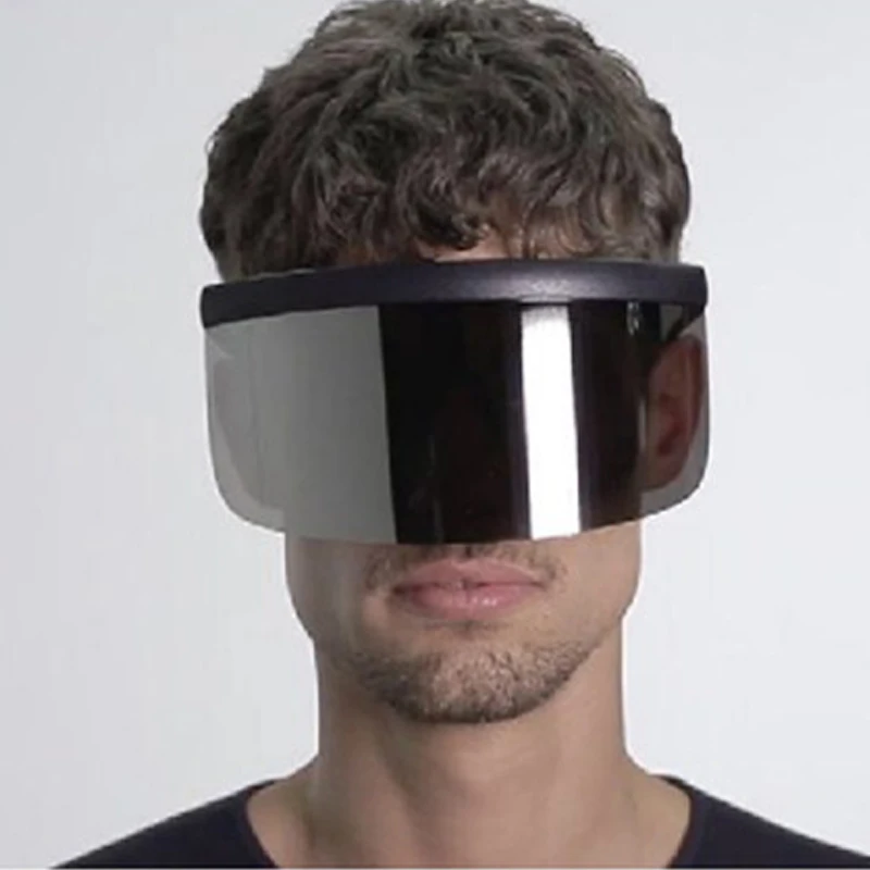 Neue Mode Sonnenbrillen Frauen Männer Marke Design Goggle Winddicht Reiten Sonnenbrille Großen Rahmen Schild Visier Männer Winddicht Gläser