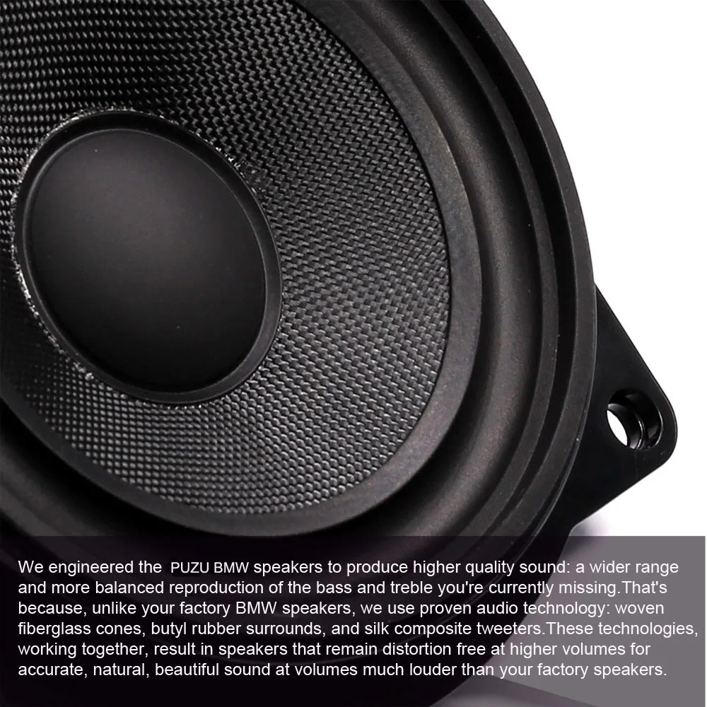 PUZU plug and play speakers midrange & tweeter Compatible With whole series of BMW dome tweeter speakers car midrange speaker