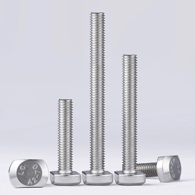 

A2 304 Stainless Steel GB37 Hammer Head T Shape Rectangle Screw Bolt M5 M6 M8 M10 M12 For Punch Tank