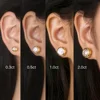 HFE 0.6/1/2/4 Carat Round Moissanite Diamond Earrings 925 Sterling Silver Women's Wedding Party High-end Christmas Jewelry