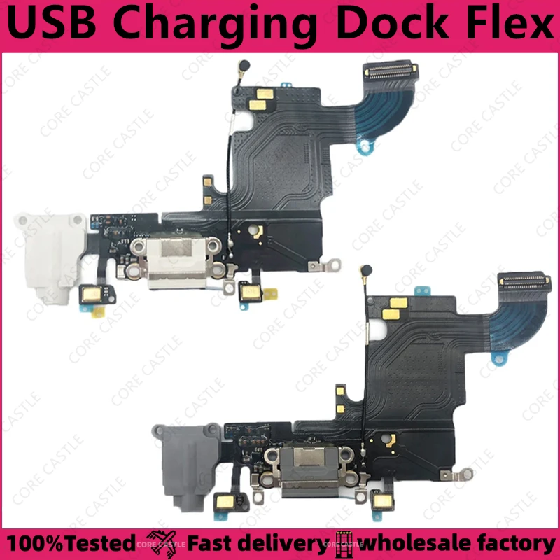 

For iPhone 6S USB Charging Port Connector Phone Charger Dock Jack Plug Socket Flex Cable Board Microphone Headphone With ic