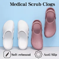 Non-slip Nurse Scrub Clogs EVA Medical Clogs Breathable Dentist Veterinary Slippers Comfortable Dental Surgical Shoes 5X03-09 1