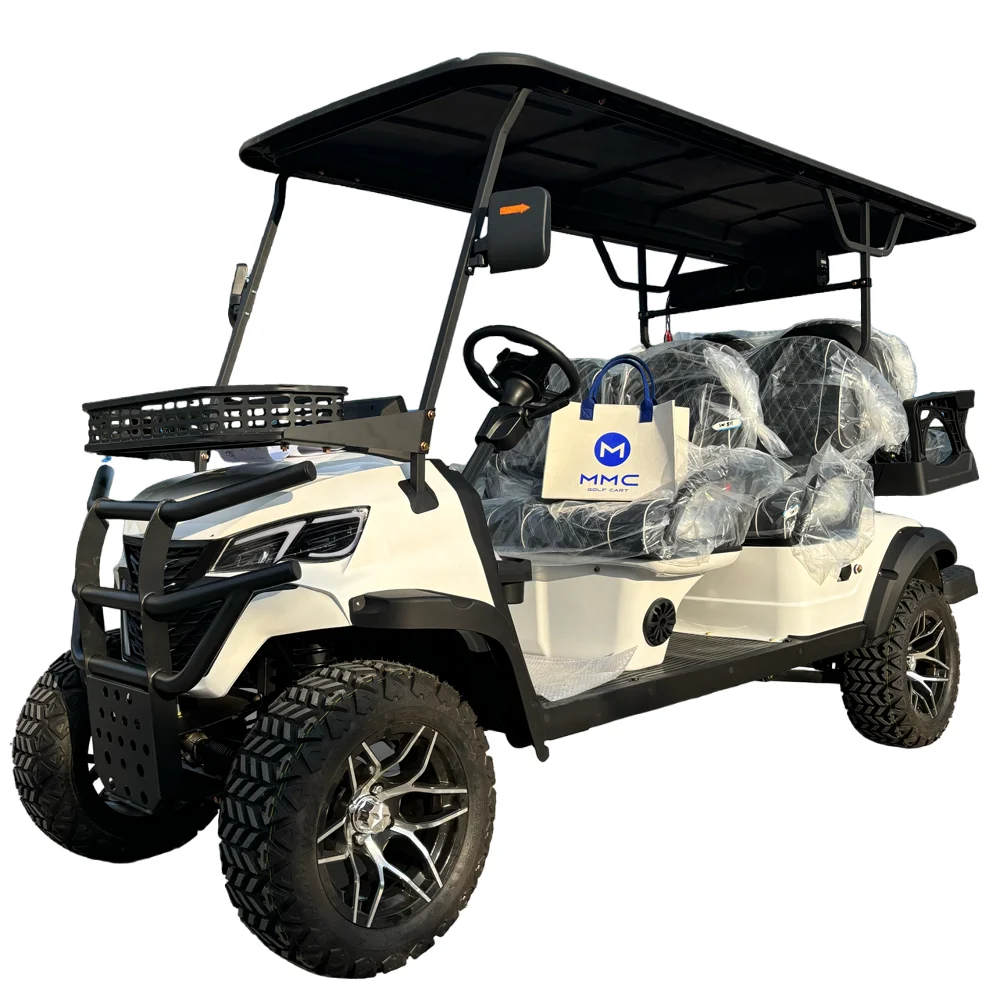 China Factory Price Street Legal Golf Cart 48V/5kw 45mph Speed Strong Power 6 Seater Off-Road Electric Golf Cart