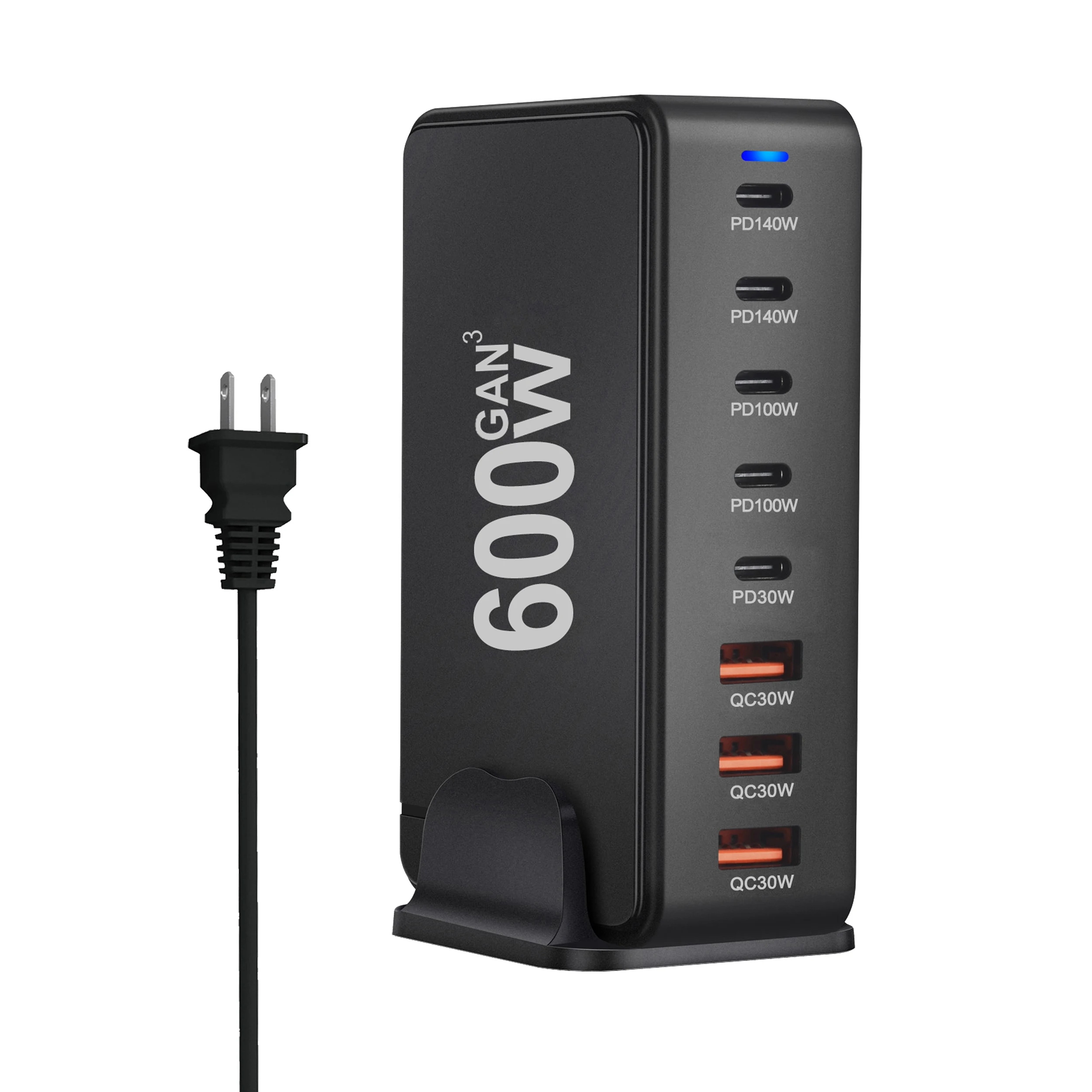 ตัวเลือกสินค้า ชาร์จเร็ว 8 พอร์ต 600W ชาร์จได้ทั้งมือถือและแท็บเล็ต