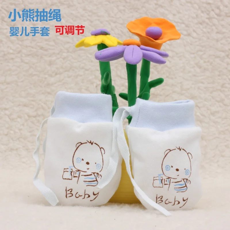 New Baby mittens Gloves Cute Cartoon Baby Infant Pure cottonGirlt Scratch Newborn MittsBoy Fabric Baby Care produc car baby accessories Baby Accessories