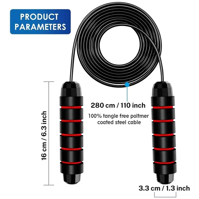 Steel Wire Adjustable Jump Rope π₯πββοΈ 6