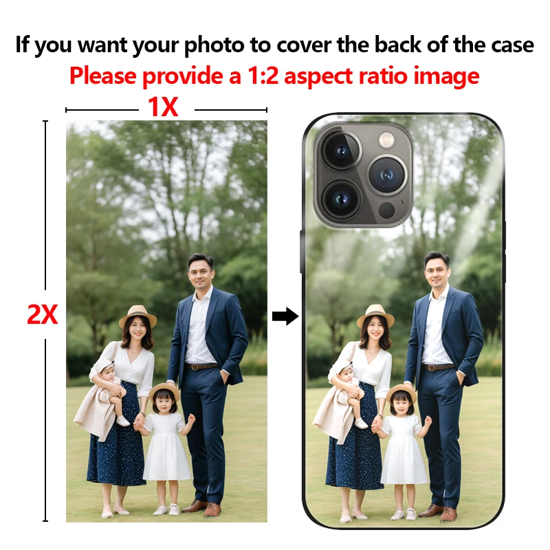 Personalized Photo Phone Case - Custom DIY Glass Silicone Cover