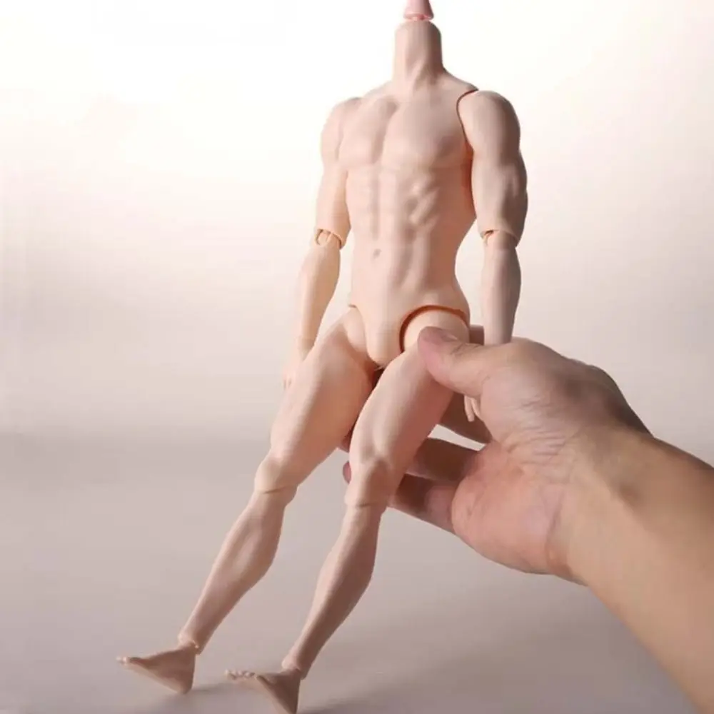 31cm Height 1/6 Male Body Joint Movable Strong Man Male Model 13 Joint White Normal Tan Action Figure Body For Children