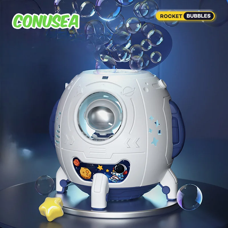 우주인 로켓 버블건, 우주 비행사 버블 머신, 자동 전기 장난감, 어린이 야외 웨딩 파티 우주인 로켓 버블건, 우주 비행사 버블 머신, 자동 전기 장난감, 어린이 야외 웨딩 파티