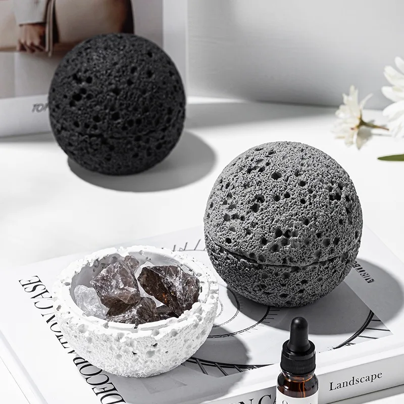 Volcano rock aromatherapy crystal diffuser essential oil household indoor long-lasting light fragrance fireless aromatherapy