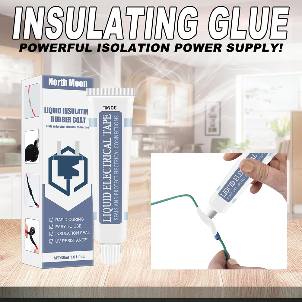 Liquid Insulating Tape 1-5PCS Repair Electrical Wire Cable Coat Fix Line Glue Fast Dry Hardware Cable Liquid Insulation Paste