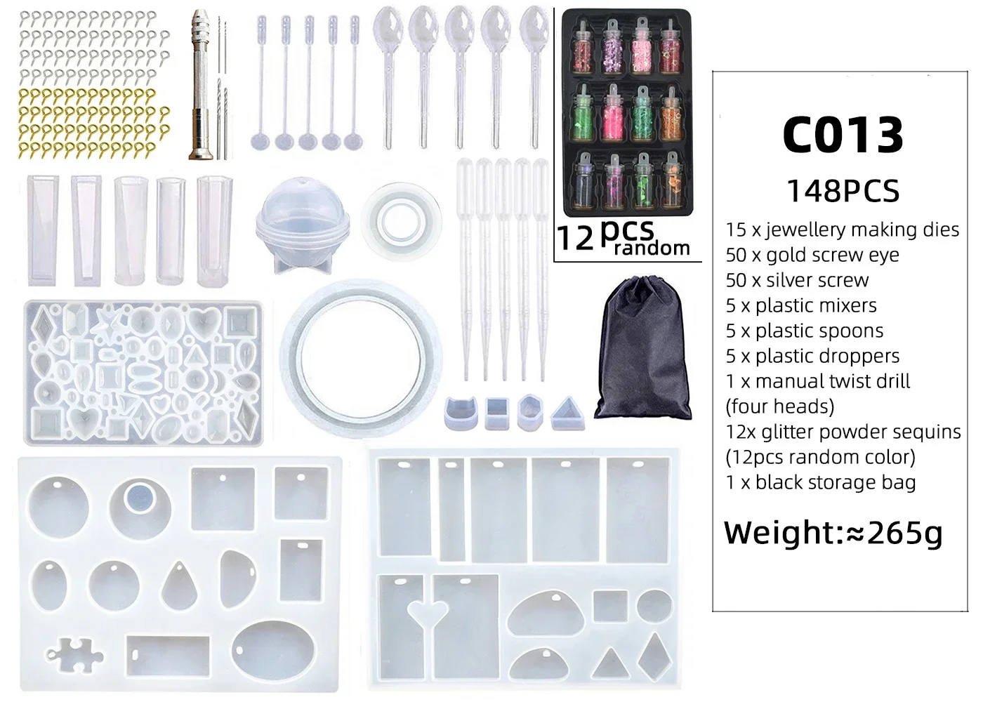 Starter Kit Svuotatasche Cuore E Fiore: Crea Con Resina Atossica - Foto 10