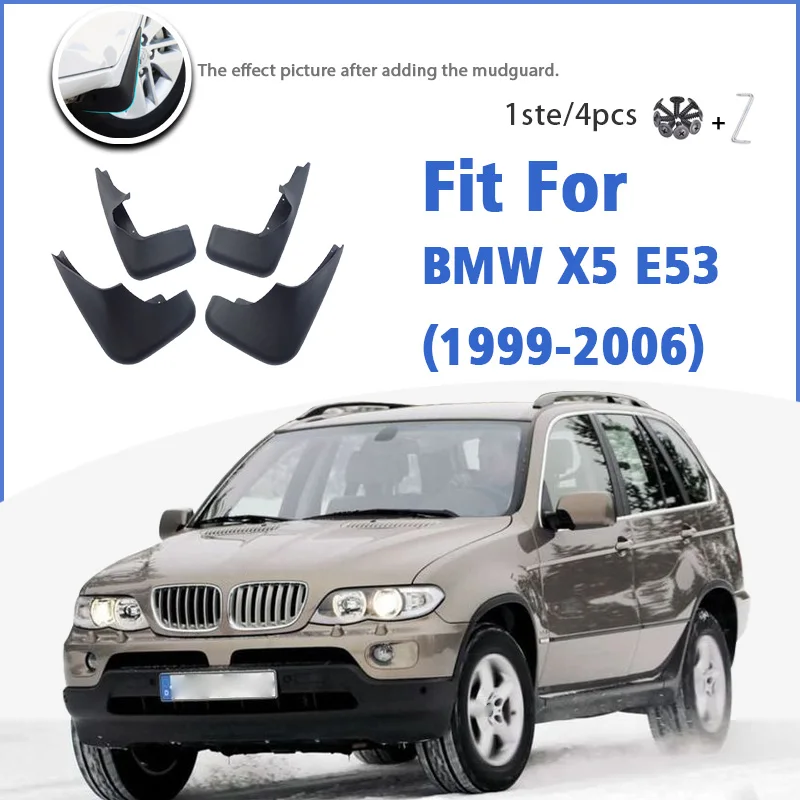 

Mudguards For BMW X5 E53 1999-2006 Front Rear 4pcs Mudflaps Accessories Splash Guard Fender Mud Flap 2001 2002 2003 2004 2005