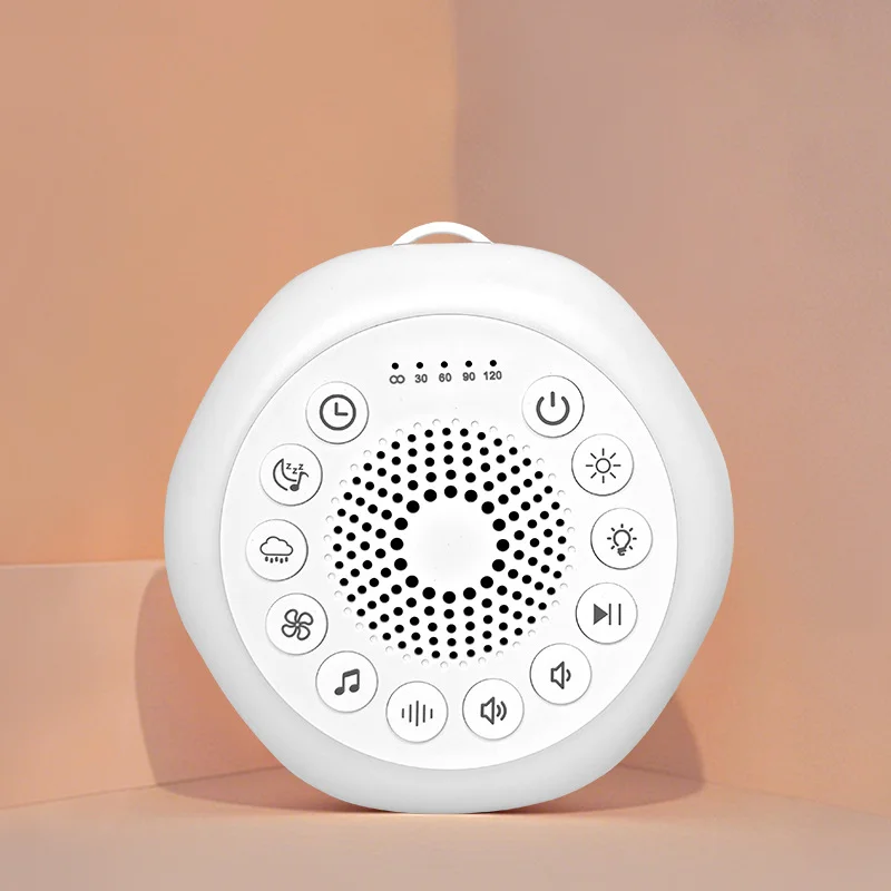 White Noise Sleep Sound Machine with Night Light & Timer, Portable Sleep Aid