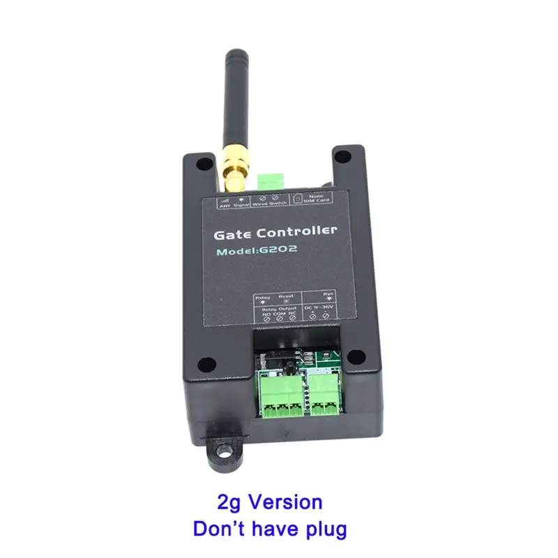 【추수감사절】슬라이딩 도어 오프너용, GSM 2G LTE 게이트 오프너 G202 SMS 원격 제어 차고 문용 단일 릴레이 스위치