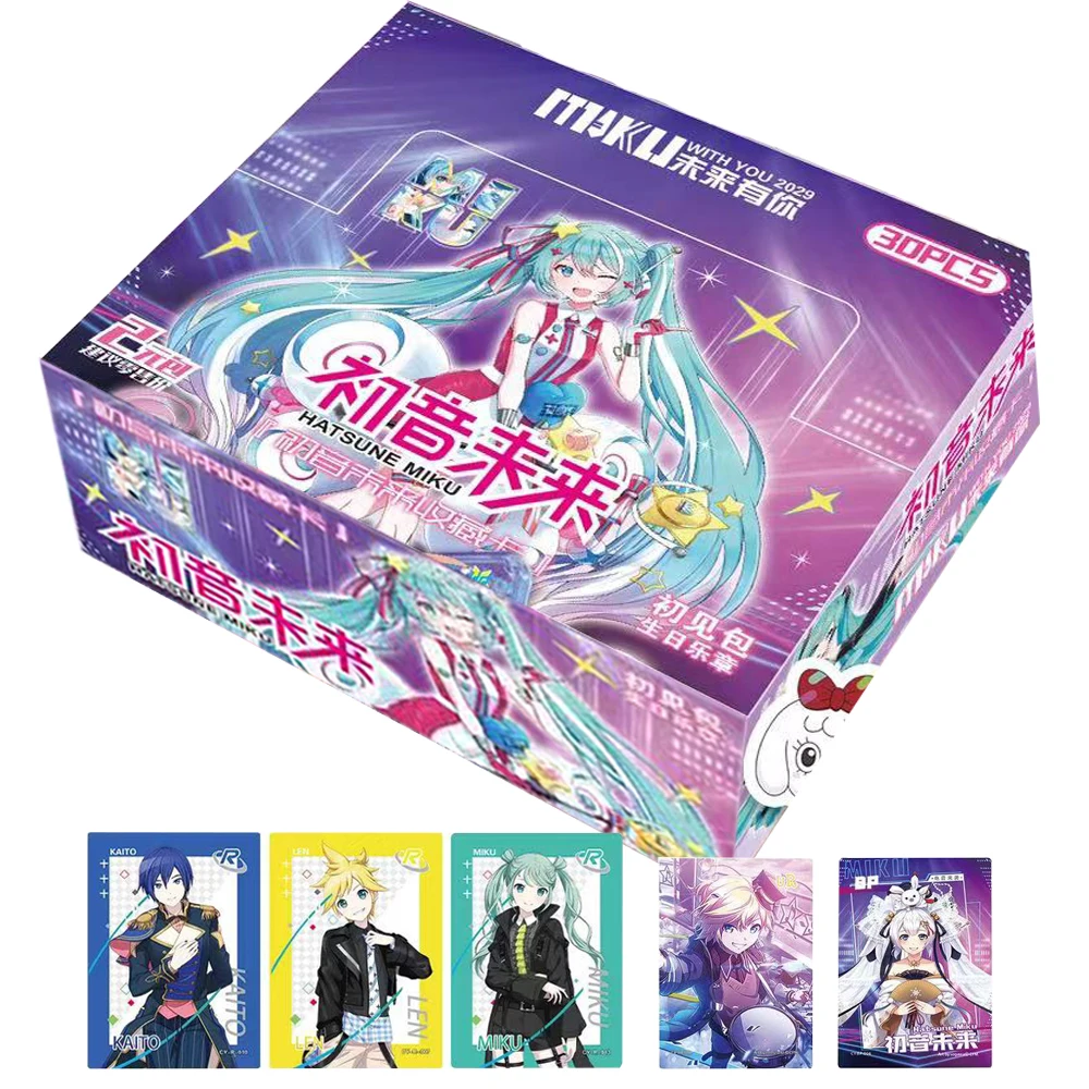 

Оригинальная карта Hatsune Miku для детей, очень популярная японская карта Idol Singer Deluxe Edition, ограниченная игра, коллекционная карта, детские подарки