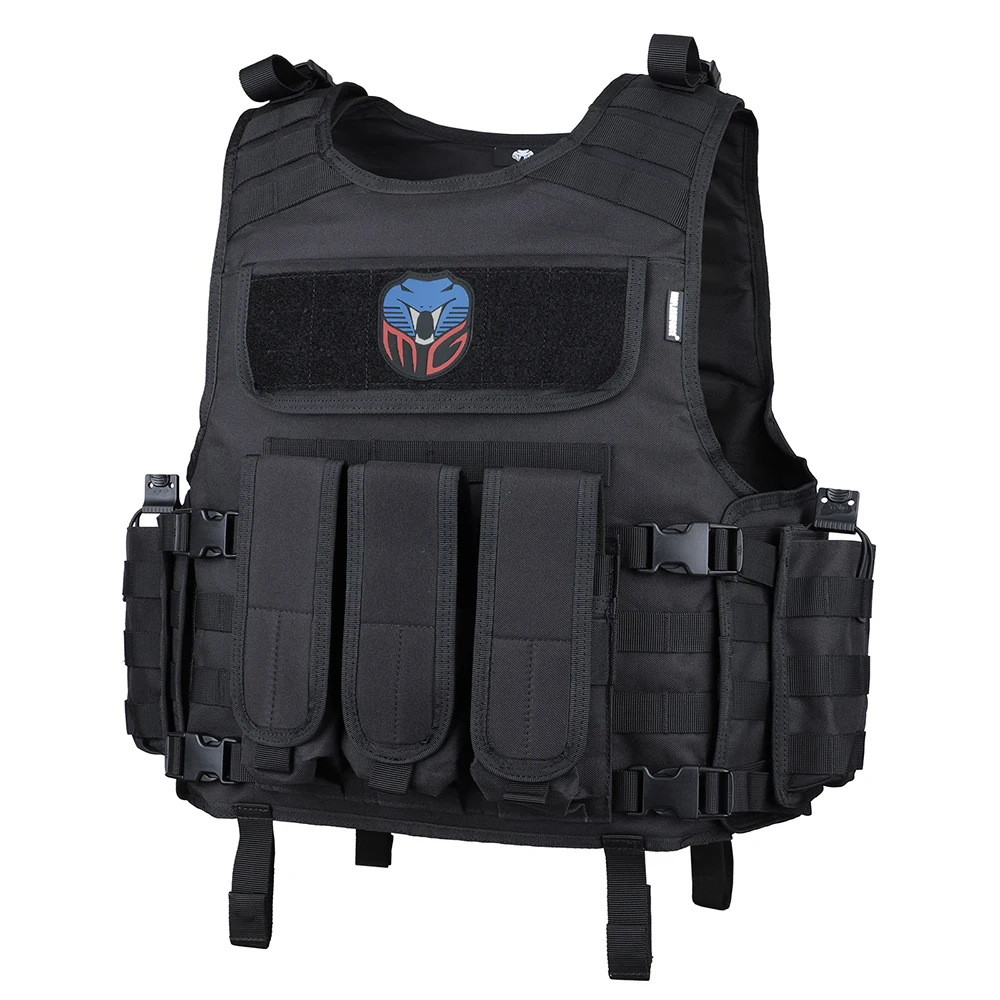 MGFLASHFORCE Molle Airsoft Vest Tactical Vest Plate Carrier Fishing Hunting Paintball Vest Armor Vest