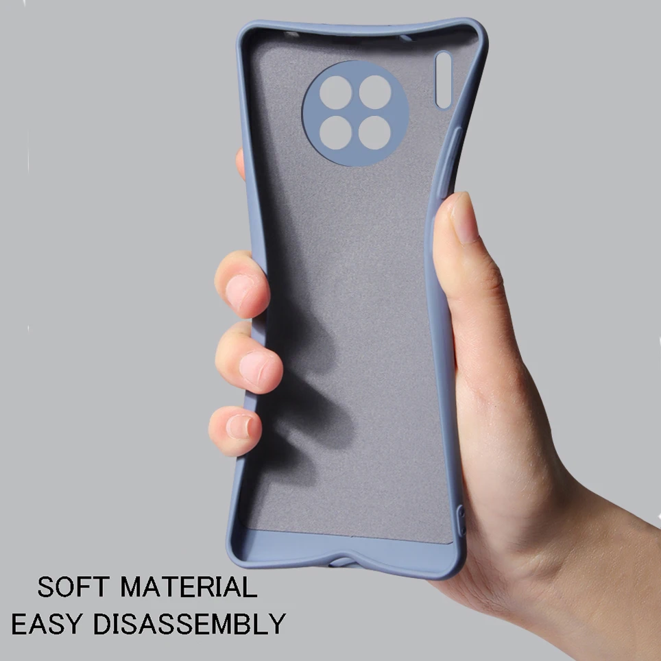 Magnetic Liquid Silicone Case with Ring Holder Stand - Soft Protective Cover